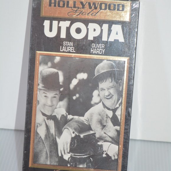 UTOPIA VHS Tape 1996 Hollywood Gold Collector Edition B&W STAN LAUREL New Sealed - Picture 1 of 5